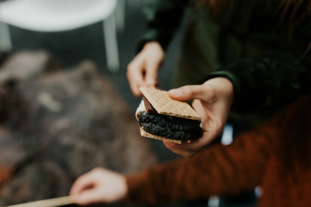 S'mores around the AutoCamp Campfire