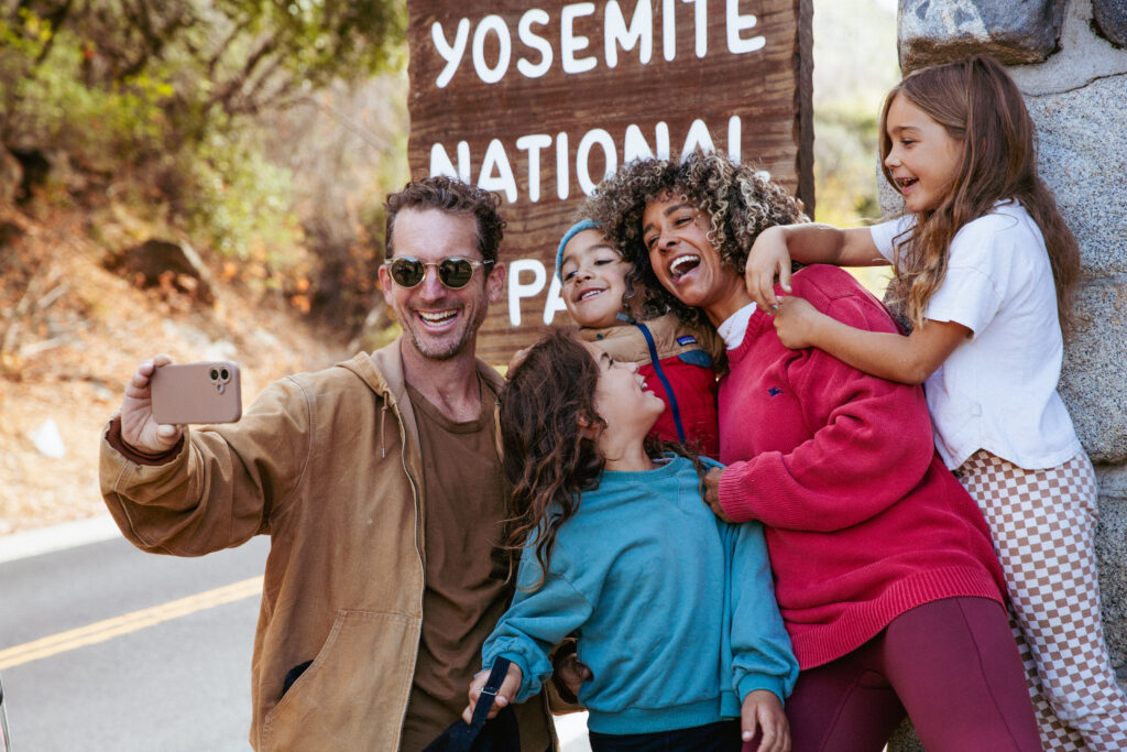 family at yosemite